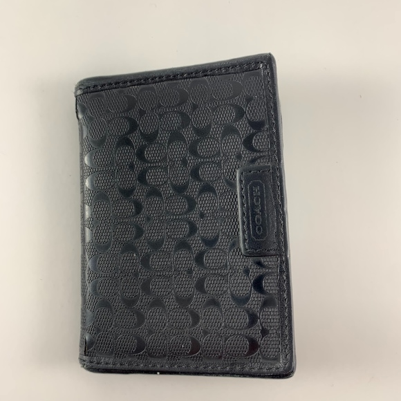 Coach Other - COACH Signature Modern Pattern Black Bifold Wallet